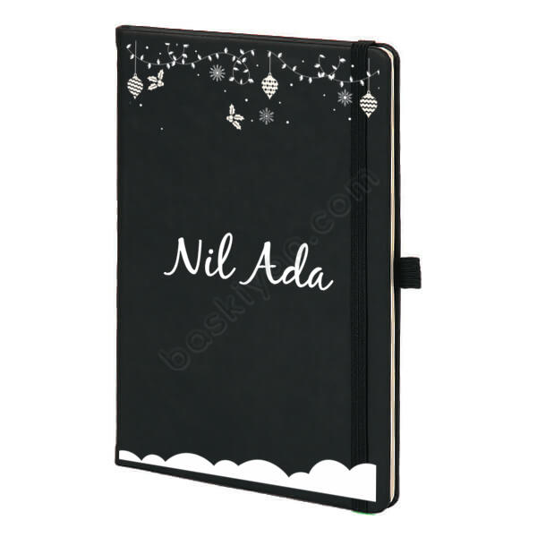 Yılbaşına Özel Siyah Ajanda online tasarla