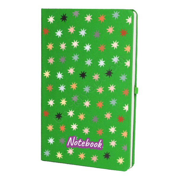 Yıldız Desen Tasarımlı Yeşil Ajanda online tasarla