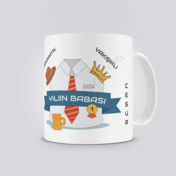Yılın Babası Tasarım Kupa Bardak online tasarla