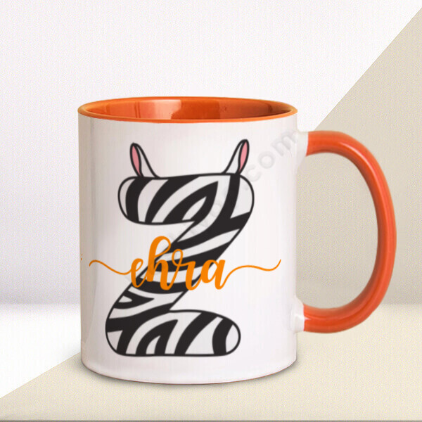 Z Harfi Zebra Tasarımlı Kupa Bardak online tasarla