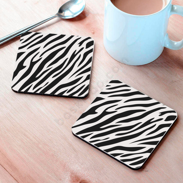 Zebra Tasarım Bardak Altlığı online tasarla