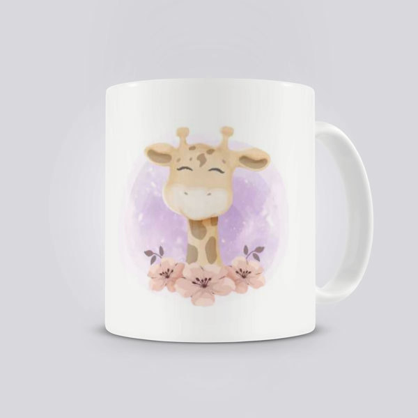 Zürafa Baskılı Kupa Bardak online tasarla